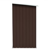 VidaXL Haardhoutschuur 163x83x154 cm gegalvaniseerd staal bruin