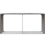 VidaXL Haardhoutschuur 330x92x153 cm gegalvaniseerd staal bruin