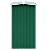 VidaXL Haardhoutschuur 330x92x153 cm gegalvaniseerd staal groen