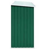 VidaXL Haardhoutschuur 330x84x152 cm gegalvaniseerd staal groen