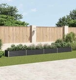 VidaXL Plantenbak verhoogd 600x80x45 cm gegalvaniseerd staal antraciet