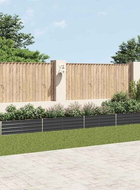 VidaXL Plantenbak verhoogd 600x80x45 cm gegalvaniseerd staal antraciet