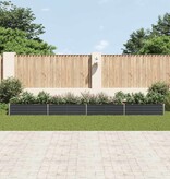 VidaXL Plantenbak verhoogd 600x80x45 cm gegalvaniseerd staal antraciet