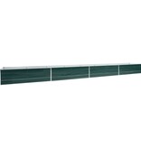 VidaXL Plantenbak verhoogd 600x80x45 cm gegalvaniseerd staal groen