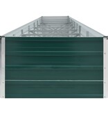 VidaXL Plantenbak verhoogd 600x80x45 cm gegalvaniseerd staal groen