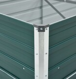 VidaXL Plantenbak verhoogd 600x80x45 cm gegalvaniseerd staal groen