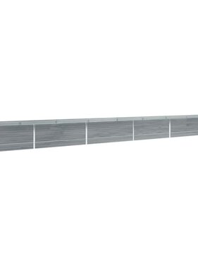 VidaXL Plantenbak verhoogd 600x80x45 cm gegalvaniseerd staal grijs