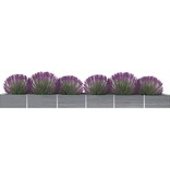 VidaXL Plantenbak verhoogd 600x80x45 cm gegalvaniseerd staal grijs