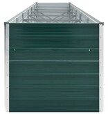 VidaXL Plantenbak verhoogd 480x80x77 cm gegalvaniseerd staal groen
