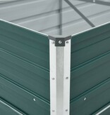 VidaXL Plantenbak verhoogd 480x80x77 cm gegalvaniseerd staal groen