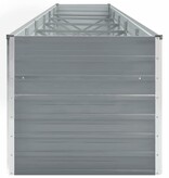 VidaXL Plantenbak verhoogd 480x80x77 cm gegalvaniseerd staal grijs