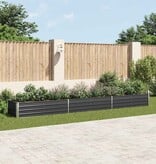 VidaXL Plantenbak verhoogd 480x80x45 cm gegalvaniseerd staal antraciet