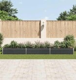 VidaXL Plantenbak verhoogd 480x80x45 cm gegalvaniseerd staal antraciet