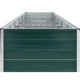 VidaXL Plantenbak verhoogd 480x80x45 cm gegalvaniseerd staal groen
