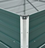 VidaXL Plantenbak verhoogd 480x80x45 cm gegalvaniseerd staal groen