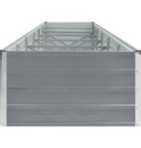 VidaXL Plantenbak verhoogd 480x80x45 cm gegalvaniseerd staal grijs
