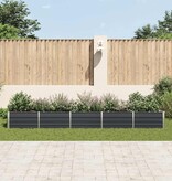VidaXL Plantenbak verhoogd 400x80x45 cm gegalvaniseerd staal antraciet