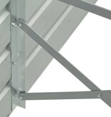 VidaXL Plantenbak verhoogd 400x80x45 cm gegalvaniseerd staal bruin