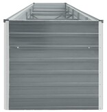 VidaXL Plantenbak verhoogd 400x80x45 cm gegalvaniseerd staal grijs