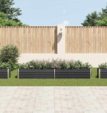 VidaXL Plantenbak verhoogd 320x40x45 cm gegalvaniseerd staal antraciet