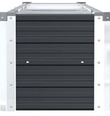 VidaXL Plantenbak verhoogd 320x40x45 cm gegalvaniseerd staal antraciet