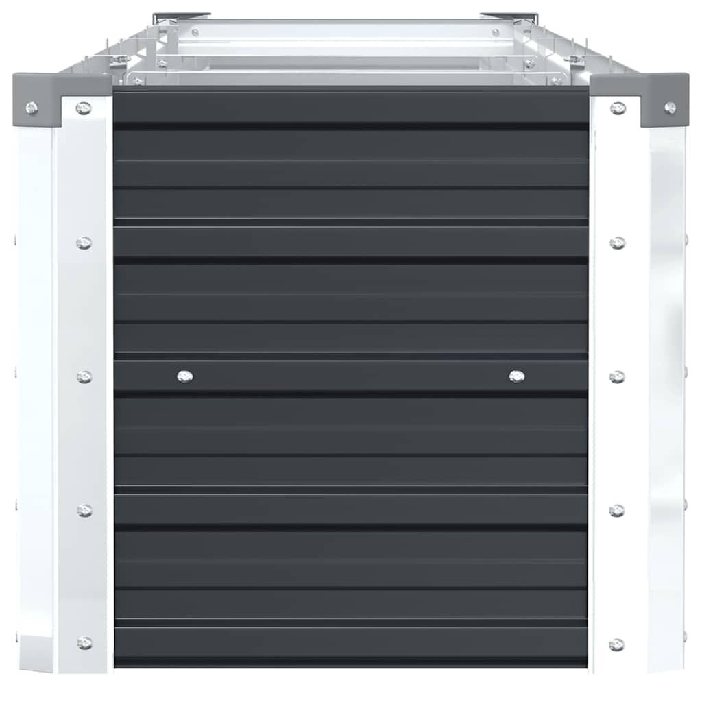 VidaXL Plantenbak verhoogd 320x40x45 cm gegalvaniseerd staal antraciet