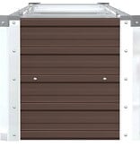 VidaXL Plantenbak verhoogd 320x40x45 cm gegalvaniseerd staal bruin