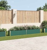 VidaXL Plantenbak verhoogd 320x40x45 cm gegalvaniseerd staal groen