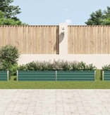 VidaXL Plantenbak verhoogd 320x40x45 cm gegalvaniseerd staal groen