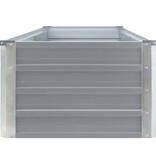 VidaXL Plantenbak verhoogd 320x40x45 cm gegalvaniseerd staal grijs