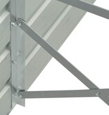 VidaXL Plantenbak verhoogd 320x40x45 cm gegalvaniseerd staal grijs
