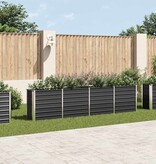 VidaXL Plantenbak verhoogd 320x40x77 cm gegalvaniseerd staal antraciet