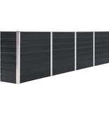 VidaXL Plantenbak verhoogd 320x40x77 cm gegalvaniseerd staal antraciet