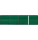 VidaXL Plantenbak verhoogd 320x40x77 cm gegalvaniseerd staal groen
