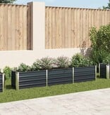 VidaXL Plantenbak verhoogd 240x40x45 cm gegalvaniseerd staal antraciet