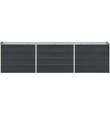 VidaXL Plantenbak verhoogd 240x40x45 cm gegalvaniseerd staal antraciet