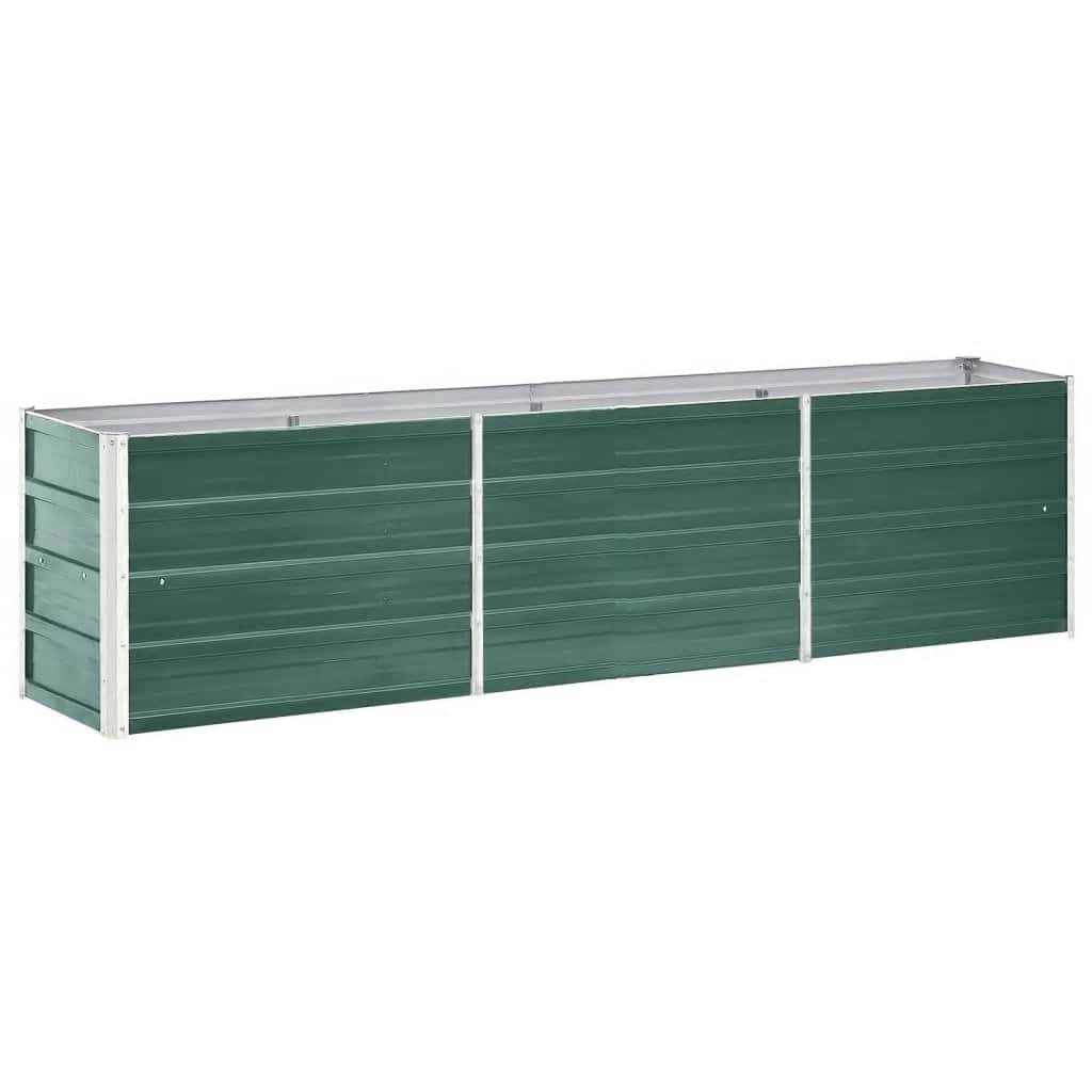 VidaXL Plantenbak verhoogd 240x40x45 cm gegalvaniseerd staal groen