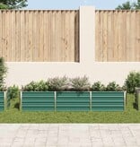 VidaXL Plantenbak verhoogd 240x40x45 cm gegalvaniseerd staal groen