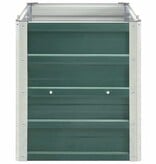 VidaXL Plantenbak verhoogd 240x40x45 cm gegalvaniseerd staal groen