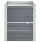 VidaXL Plantenbak verhoogd 240x40x45 cm gegalvaniseerd staal grijs
