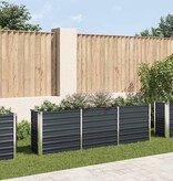 VidaXL Plantenbak verhoogd 240x40x77 cm gegalvaniseerd staal antraciet