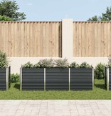 VidaXL Plantenbak verhoogd 240x40x77 cm gegalvaniseerd staal antraciet