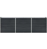 VidaXL Plantenbak verhoogd 240x40x77 cm gegalvaniseerd staal antraciet
