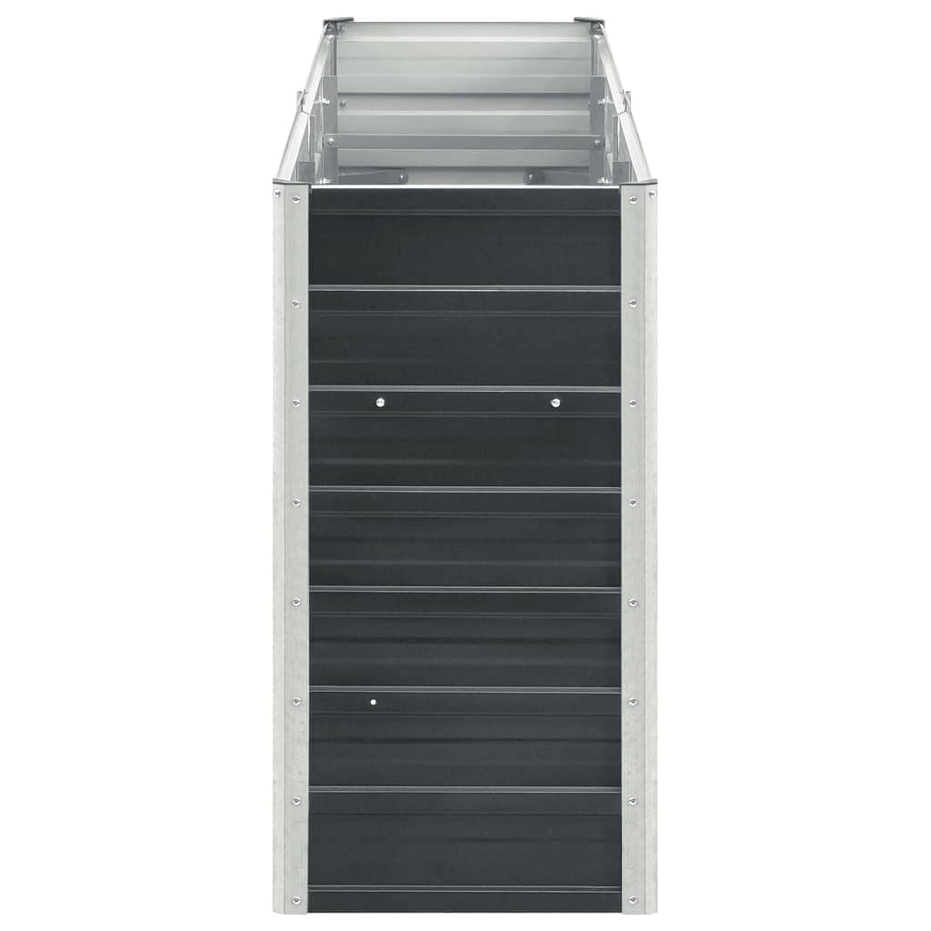 VidaXL Plantenbak verhoogd 240x40x77 cm gegalvaniseerd staal antraciet