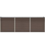 VidaXL Plantenbak verhoogd 240x40x77 cm gegalvaniseerd staal bruin