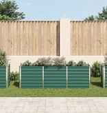 VidaXL Plantenbak verhoogd 240x40x77 cm gegalvaniseerd staal groen