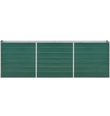 VidaXL Plantenbak verhoogd 240x40x77 cm gegalvaniseerd staal groen