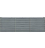VidaXL Plantenbak verhoogd 240x40x77 cm gegalvaniseerd staal grijs