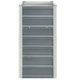 VidaXL Plantenbak verhoogd 240x40x77 cm gegalvaniseerd staal grijs