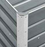 VidaXL Plantenbak verhoogd 240x40x77 cm gegalvaniseerd staal grijs